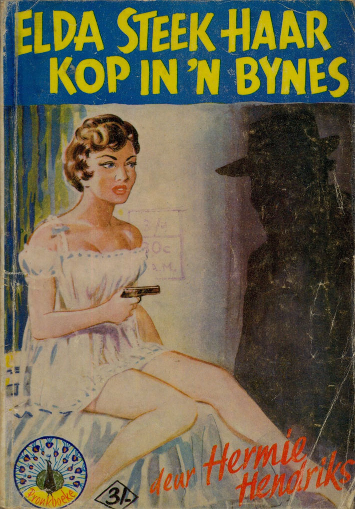 Elda steek haar kop in 'n byenes